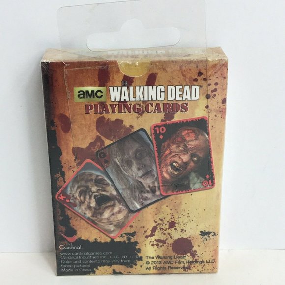 The Walking Dead Playing Cards 2013 AMC Cardinal Industries Zombies Monster New - Picture 2 of 12